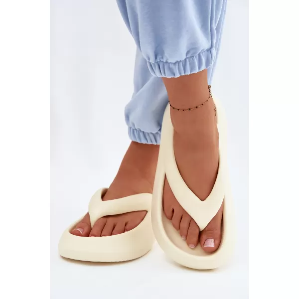  Dámské žabky BOTO SS-125 BEIGE 