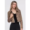 Dámské sako OMBRE OW-BL-E0007 BEIGE