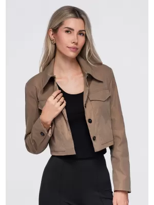 Dámské sako OMBRE OW-BL-E0007 BEIGE