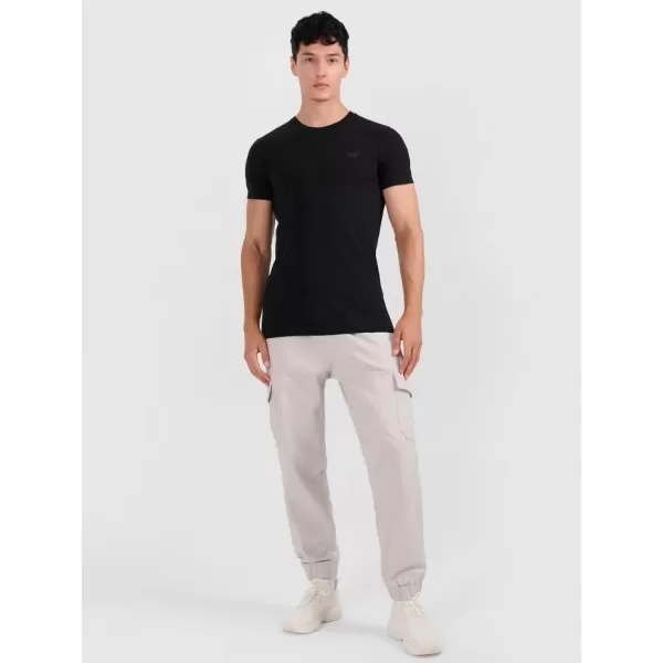  Pánské triko 4F 4FRMM00TTSHM3248 DEEP BLACK 