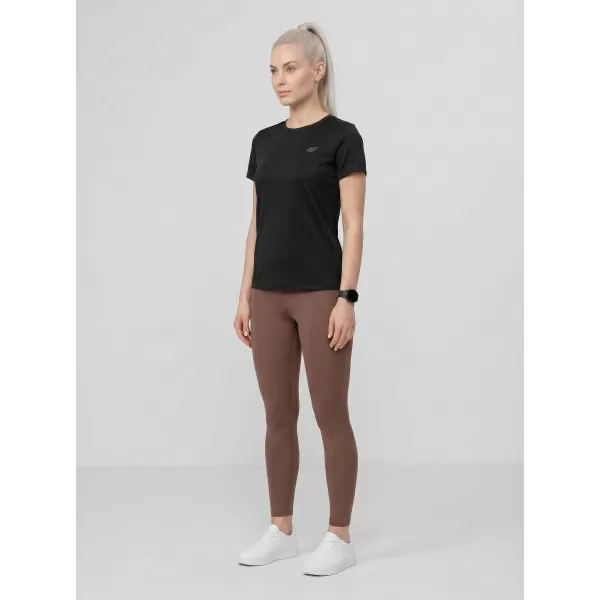  Dámské triko 4F 4FWMM00TTSHF3308 DEEP BLACK 