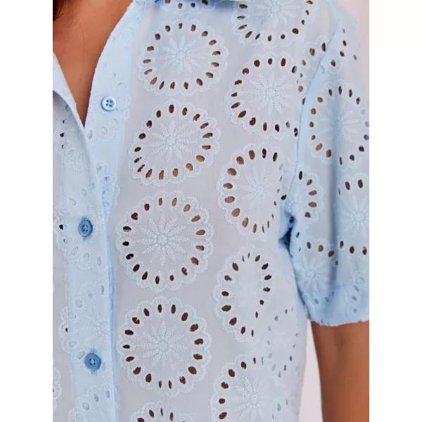  Dámská košile LAKERTA LK-KS-510284.76 LIGHT BLUE 