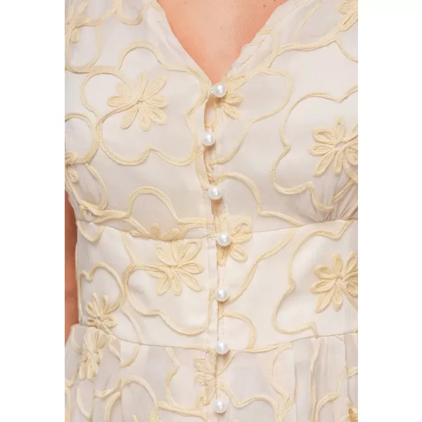  Dámské šaty OMBRE OW-DLR-E0015 BEIGE 
