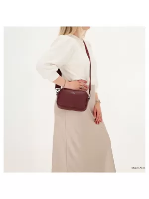 Crossbody kabelka Charm London Mulberry street W01597 Bordeaux red BORDEAUX RED