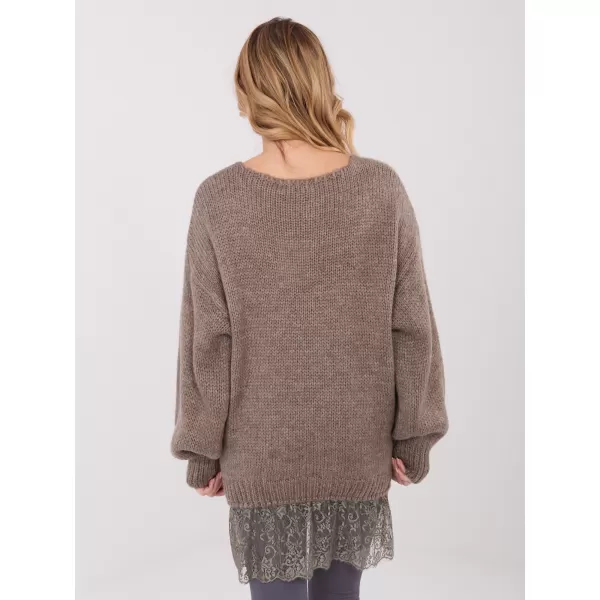  Dámský svetr FACTORY PRICE IN-SW-33681.05P DARK BEIGE 