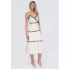 Dámské šaty OMBRE OW-DLR-E0006 BEIGE