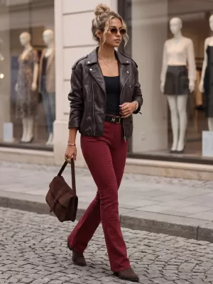 Dámské kalhoty DSTREET BORDO