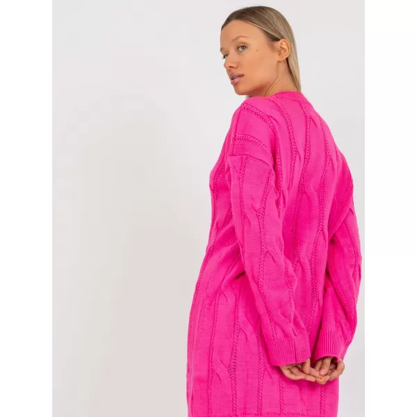  Dámský svetr RUE PARIS LC-SW-0297.35P FLUO PINK 