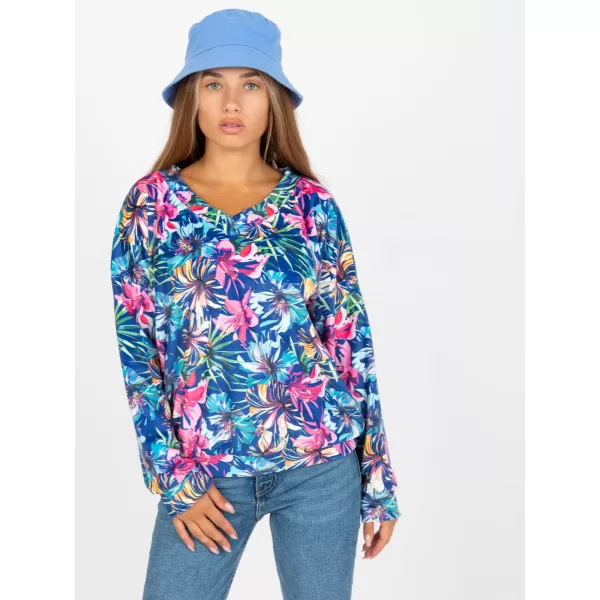  Dámská halenka RUE PARIS RV-BZ-8133.19P DARK BLUE 
