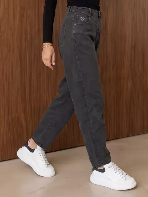 Dámské kalhoty DSTREET TMAVĚ ŠEDÁ