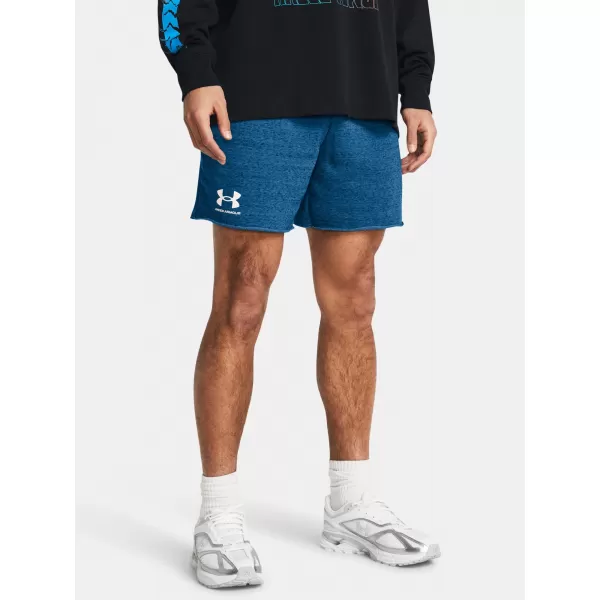  Pánské kraťasy UNDER ARMOUR RIVAL TERRY 6IN SHORT 1382427-406 MODRÁ 