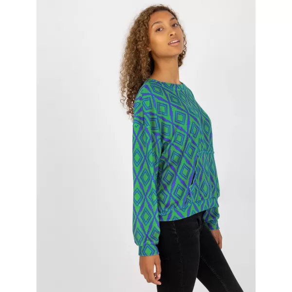  Dámská mikina RUE PARIS RV-BL-8188.50 GREEN 