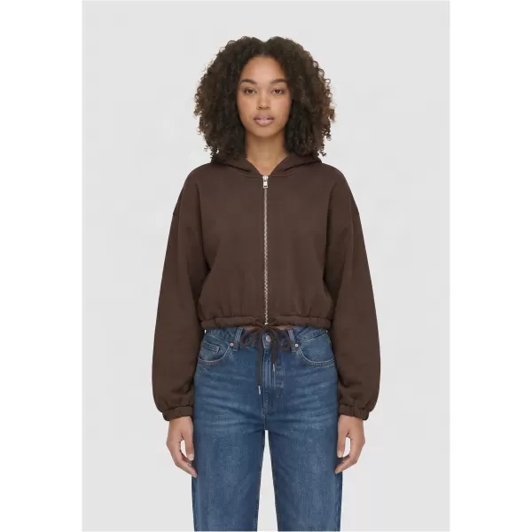  Dámská mikina URBAN CLASSICS TB8635-14274 CHOCOLATE BROWN 