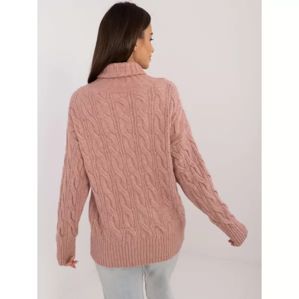  Dámský svetr WOOL FASHION ITALIA AT-SW-23445.00 DARK PINK 