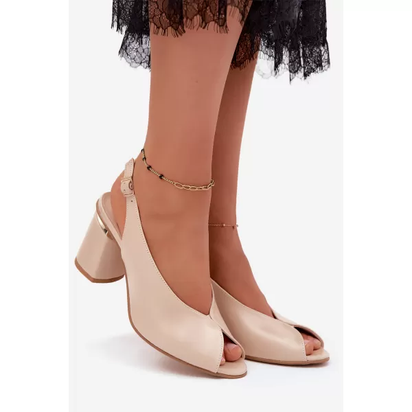 Dámské sandály ZAZOO 1085 BEIGE 
