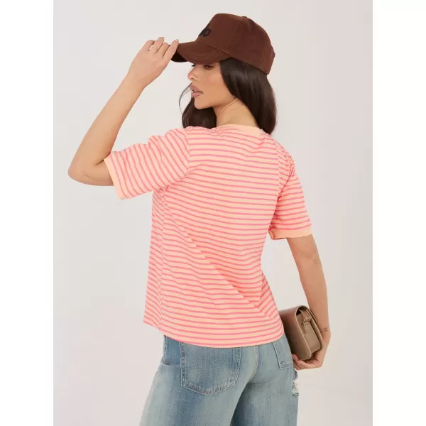  Dámské tričko RUE PARIS IT-TS-20881.85 FLUO ORANGE 