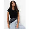 Dámské tričko RUE PARIS RV-TS-A1442.15 BLACK