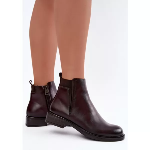  Dámské kotníkové boty VINCEZA 58690 BURGUNDY 