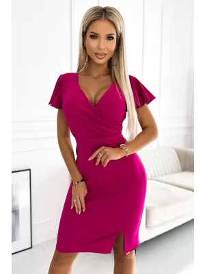 Dámské šaty NUMOCO NINA 479-14 SYTÁ FUCHSIOVÁ
