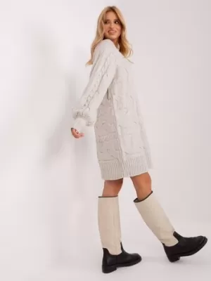 Dámský svetr WOOL FASHION ITALIA AT-SW-2367.76P LIGHT BEIGE