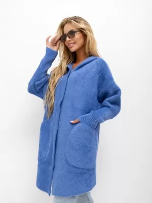 Dámský kabát FACTORY PRICE MBM-PL-1518.95P BLUE