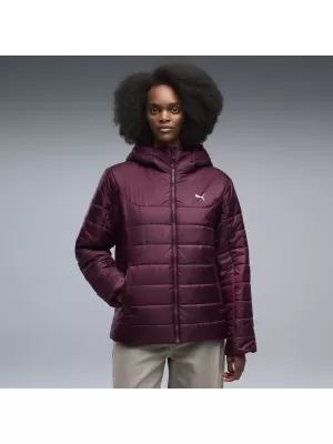 Dámská bunda PUMA ESS HOODED PADDED JACKET 68523124 RUBY NOIR