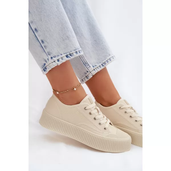  Dámské tenisky BIG STAR SHOES TT274271 BEIGE 