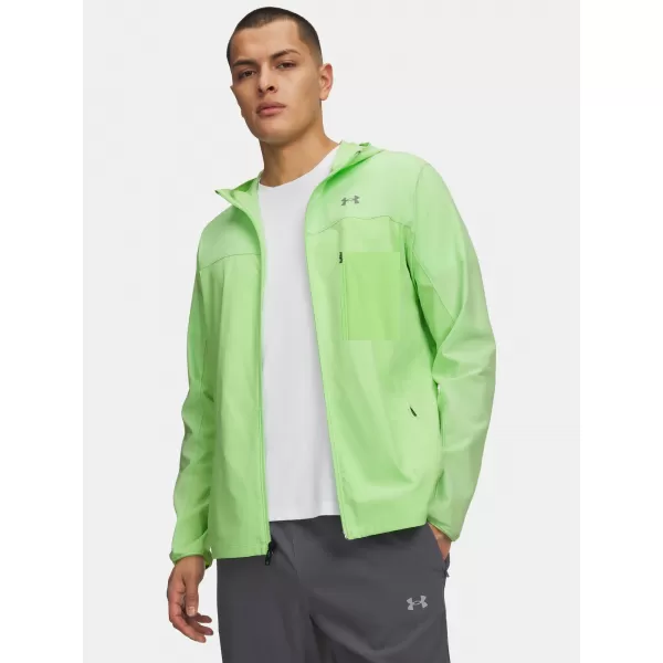  Pánská bunda UNDER ARMOUR VELOCITI PRO STORM JACKET 6005897-712 ZELENÁ 