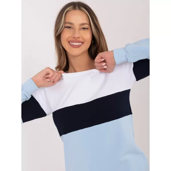  Dámské šaty RUE PARIS RV-SK-5869.04 WHITE-BLUE 