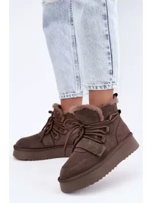 Dámské boty BIG STAR SHOES UU274315 BROWN/BEIGE SHADOWS
