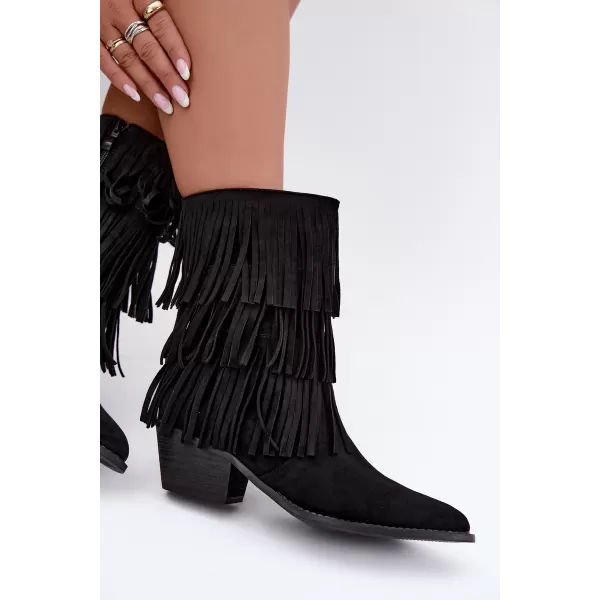  Dámské kovbojky BOTO 22-375 BLACK 