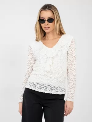 Dámská halenka RUE PARIS MI-BZ-M6713.86 ECRU