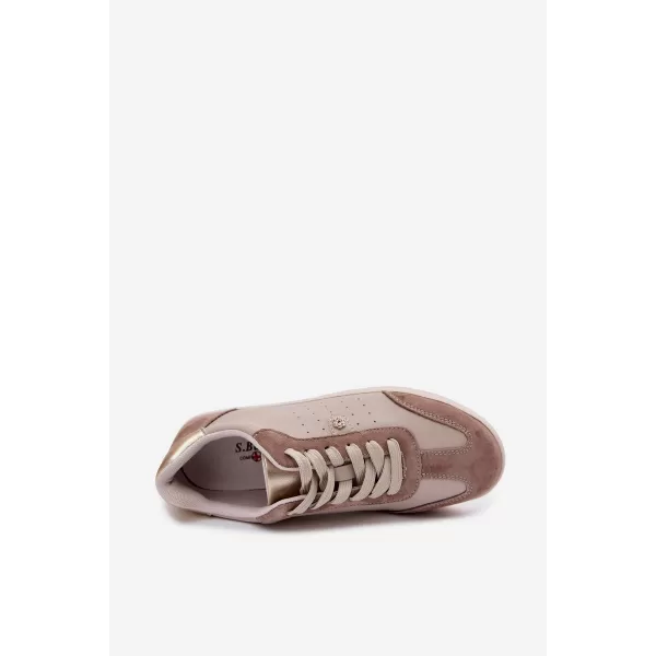  Dámské tenisky S.BARSKI LR61-7091 BEIGE 