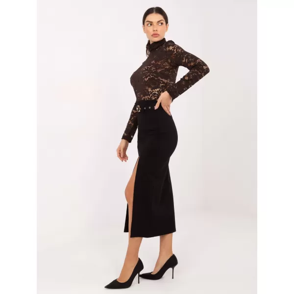  Dámská sukně RUE PARIS IT-SD-FL7393-1.16 BLACK 