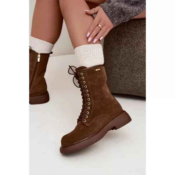  Dámské boty BIG STAR SHOES UU274611 BROWN/BEIGE 