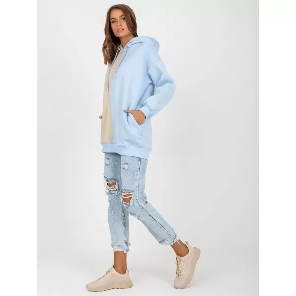  Dámská mikina RUE PARIS RV-BL-8233.32X LIGHT BLUE 