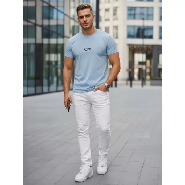  Pánské triko DSTREET SVĚTLE MODRÁ 