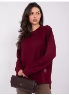 Dámská mikina RUE PARIS RV-BL-A1063.96 BURGUNDY