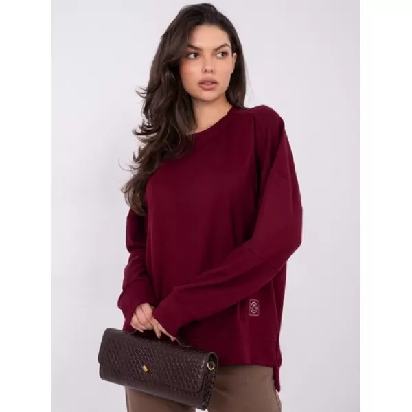  Dámská mikina RUE PARIS RV-BL-A1063.96 BURGUNDY 