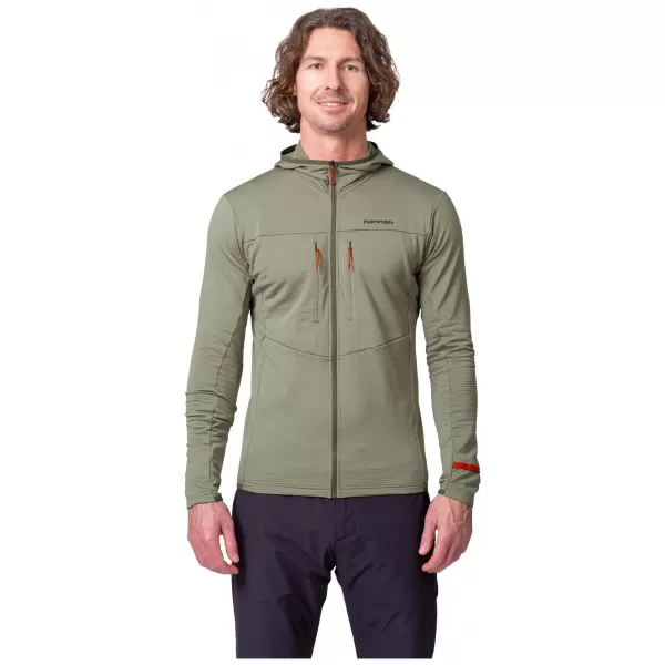  Pánská mikina HANNAH NIRON HOODY DEEP LICHEN GREEN 
