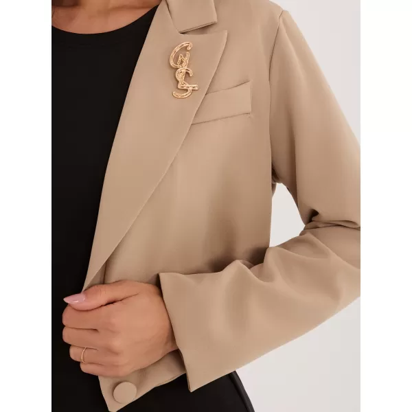  Dámské sako ITALY MODA MI-MA-3232.90 DARK BEIGE 