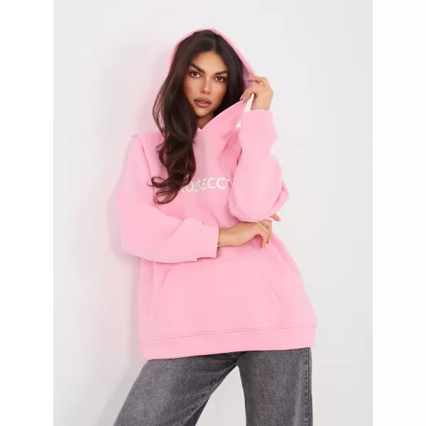  Dámská mikina RUE PARIS RV-BL-A1034.04 BRIGHT PINK 