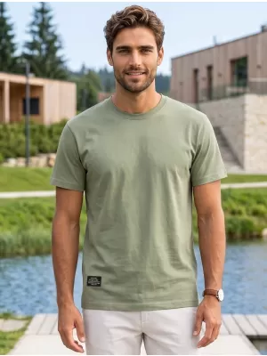 Pánské triko ALTISPORT NP/ALMST20001 MILITARY GREEN