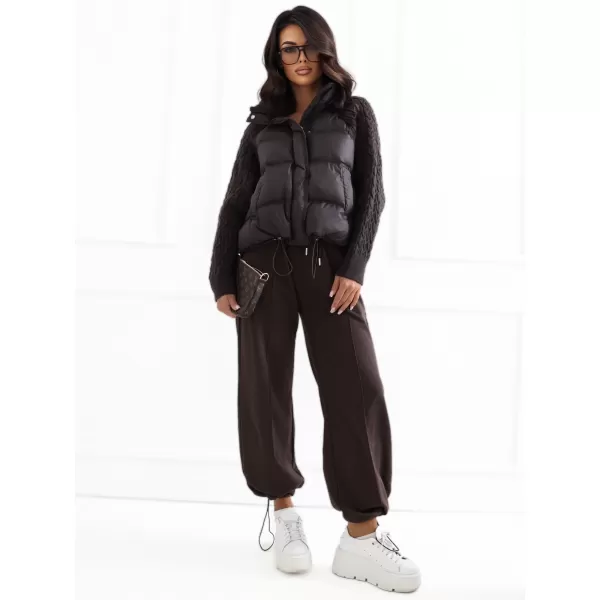  Dámská bunda FACTORY PRICE MBM-KR-0508.00P DARK BROWN 