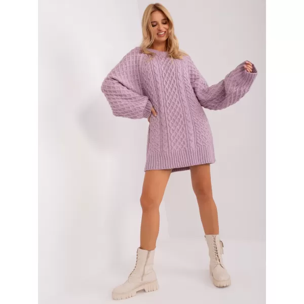 Dámský svetr WOOL FASHION ITALIA AT-SW-2367-2.64P BRIGHT PURPLE 