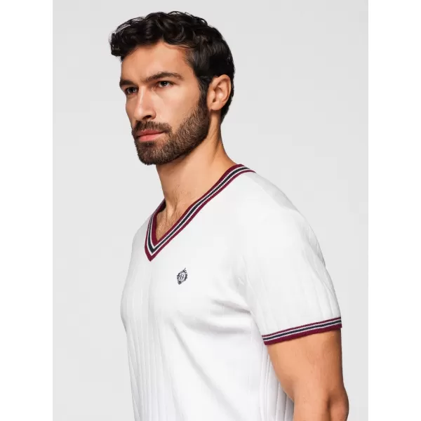  Pánské triko OMBRE OM-TSCT-0266 WHITE 