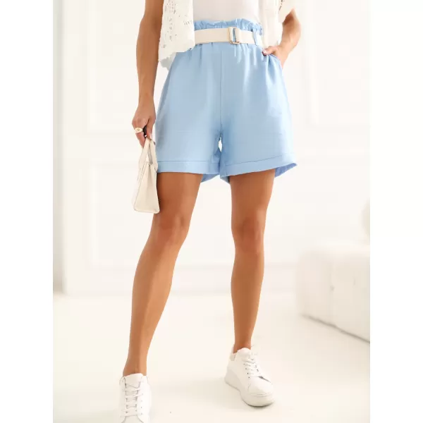 Dámské kraťasy RUE PARIS IT-SN-10366.69 LIGHT BLUE 