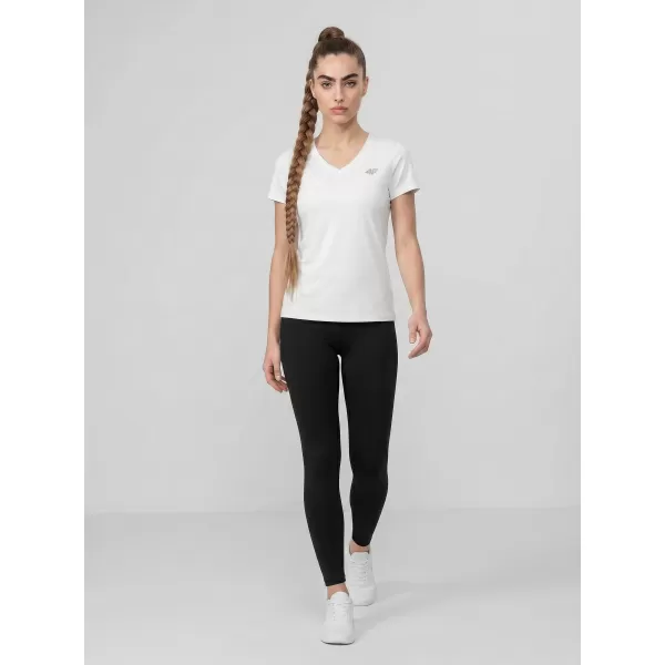  Dámské triko 4F 4FWMM00TTSHF3307 WHITE 