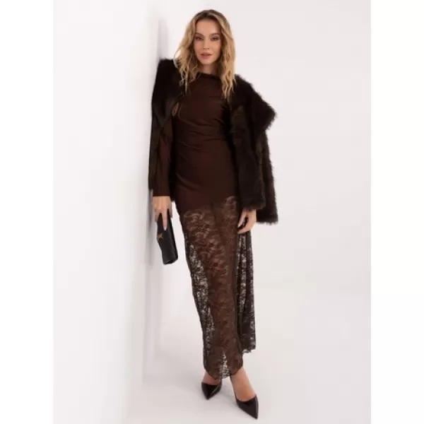  Dámské šaty ITALY MODA MI-SK-3310.63 BROWN 