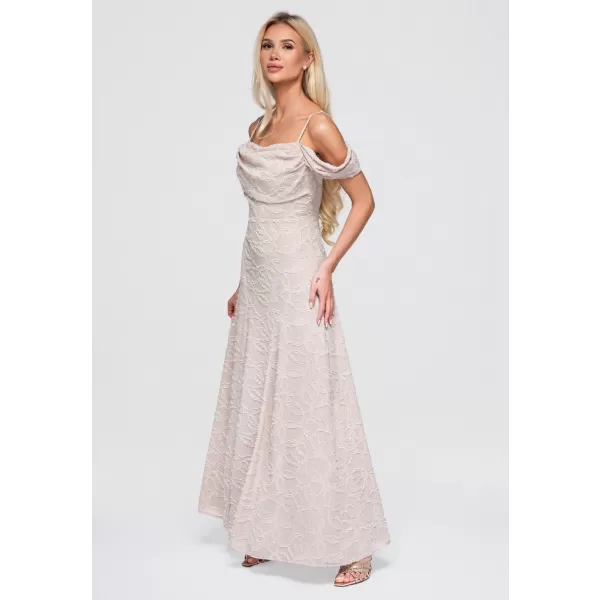  Dámské šaty LARICA LA-OM-DLR388 BEIGE 